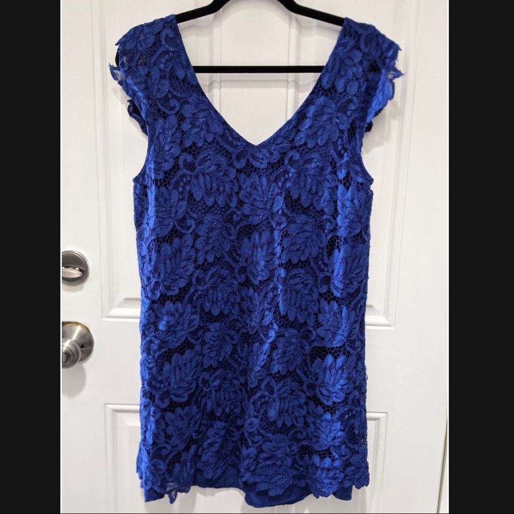 BB Dakota Blue Lace Dress